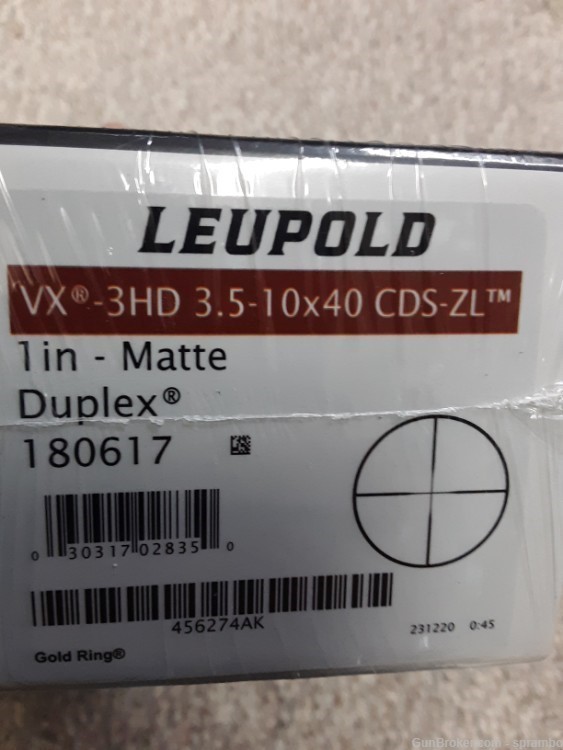 NEW Leupold VX3-HD 3.5-10x40mm CDS ZL  Scope 180617-img-0