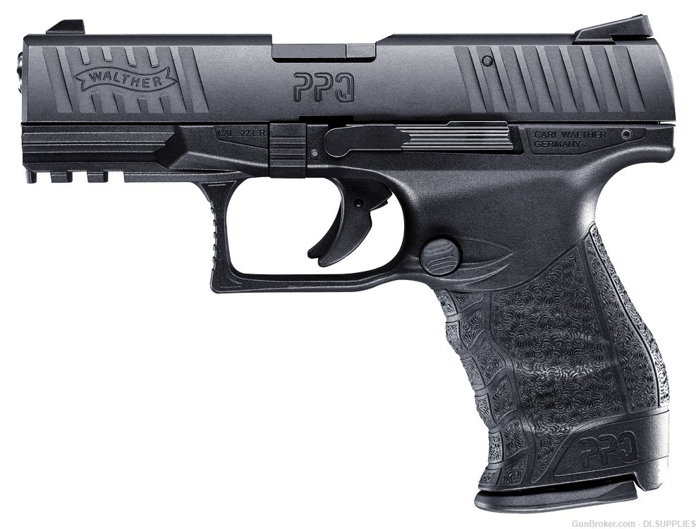 WALTHER ARMS PPQ M2 BLACK FINISH POLYMER FRAME FIXED SIGHTS 4" BBL .22LR-img-0