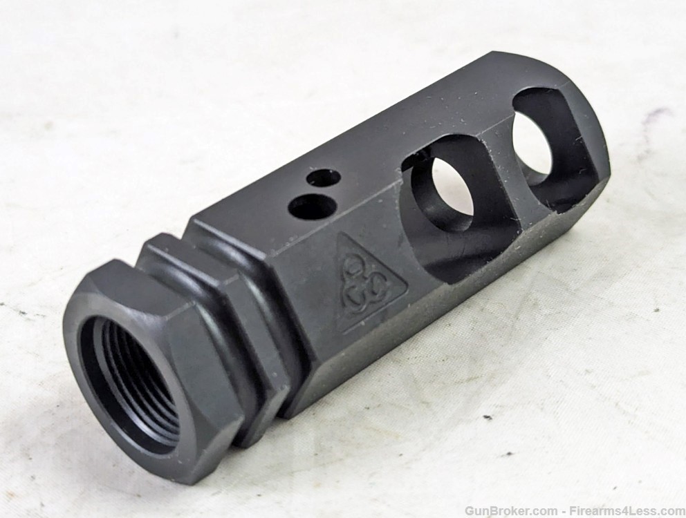 Black Rain 30 Caliber Hex Muzzle Brake Compensator 5/8x24 Nitride AR10 308-img-2