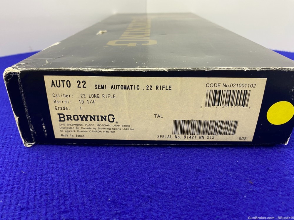1999 Browning SA-22 .22LR Blue 19 1/4" *HEAD TURNING AUTO LOADING RIFLE*-img-2