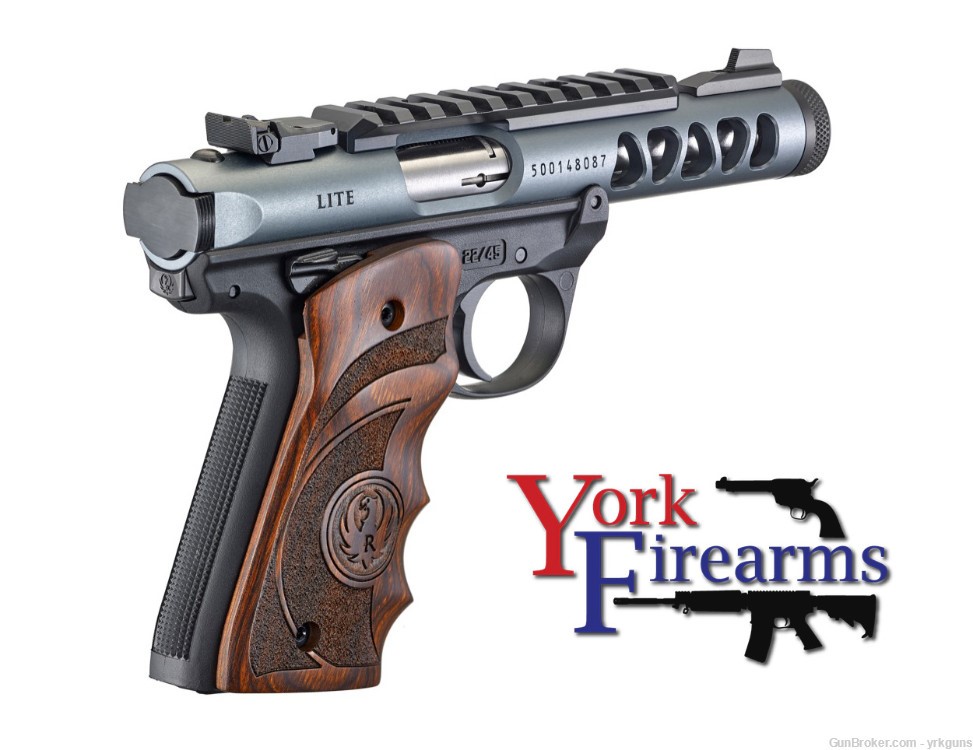 Ruger Mark IV 22/45 Lite Gray Anodized 22LR Target Grip Handgun NEW 43921-img-3