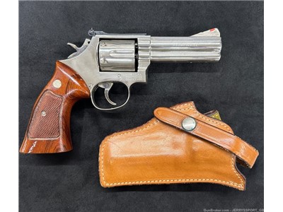 Smith & Wesson 586 Nickel 357 Magnum 