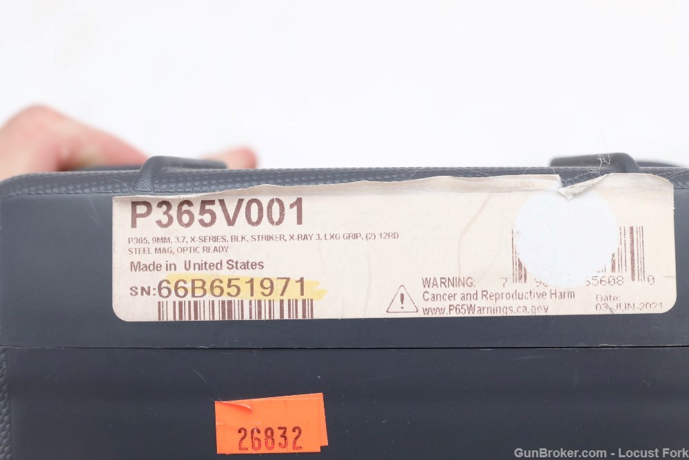 Sig Sauer P365 P365V001 9mm XL Spectre Optics Ready Factory Box 2-12rd Mags-img-33