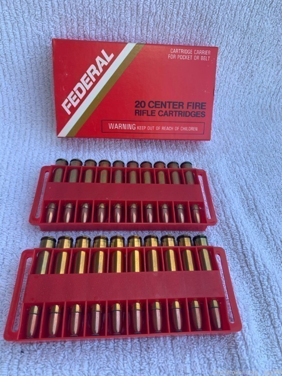 VINTAGE FEDERAL 8MM MAUSER 170GR SP HI SHOK FULL BOX / 20RDS-img-0