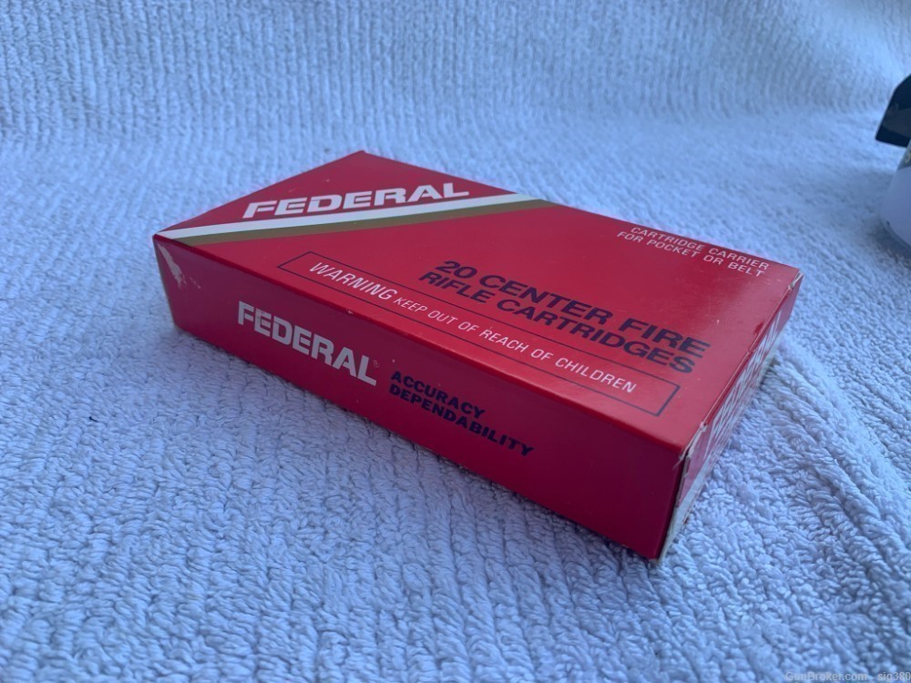 VINTAGE FEDERAL 8MM MAUSER 170GR SP HI SHOK FULL BOX / 20RDS-img-3