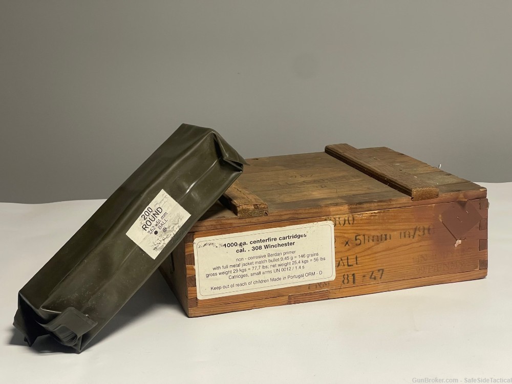 UNOPENED CRATE OF .308 - FNM 7.62X51 NATO - 1000 Rds!-img-1