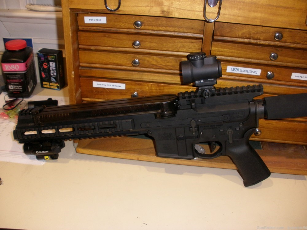 RARE - PSA -5.7x28 AR57 pistol with long rail and extras-img-0