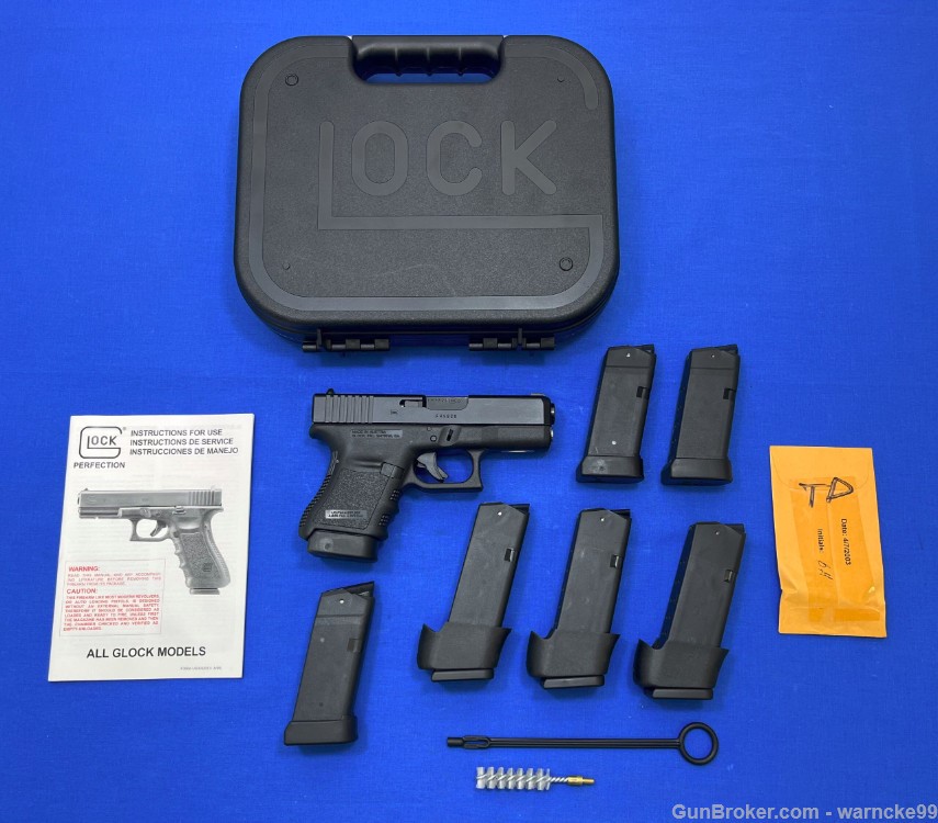 Like New Glock Model 30, 45 ACP, w/ 7X Factory Magazines!  Penny Start!-img-0