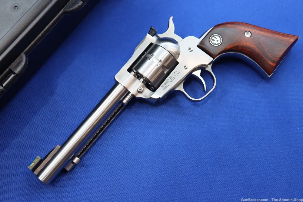 Ruger Model Single TEN Revolver 22LR 5.5" 10RD STAINLESS STEEL 08100 New SS-img-1