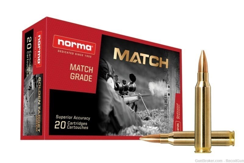 20 Norma 10157692 223 Rem Golden Target Match 69gr BTHP-img-0