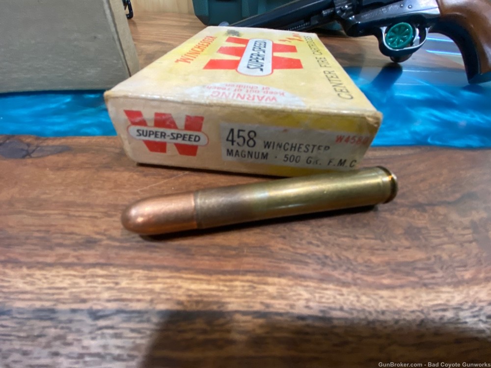 18 Rounds Winchester.458 Win Mag 500 Grain-img-2