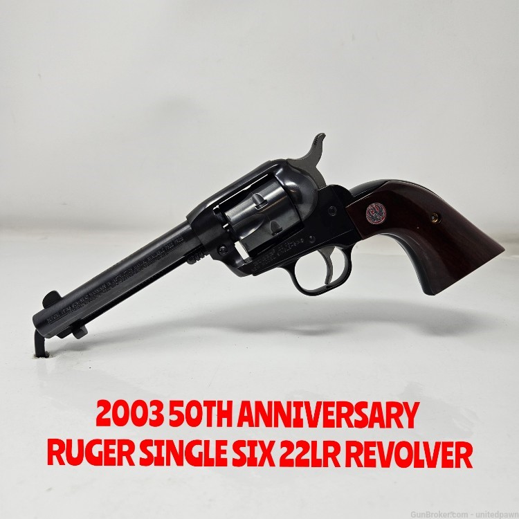 Rare Ruger 2003 50th Anniversary Single Six 22lr revolver-img-27