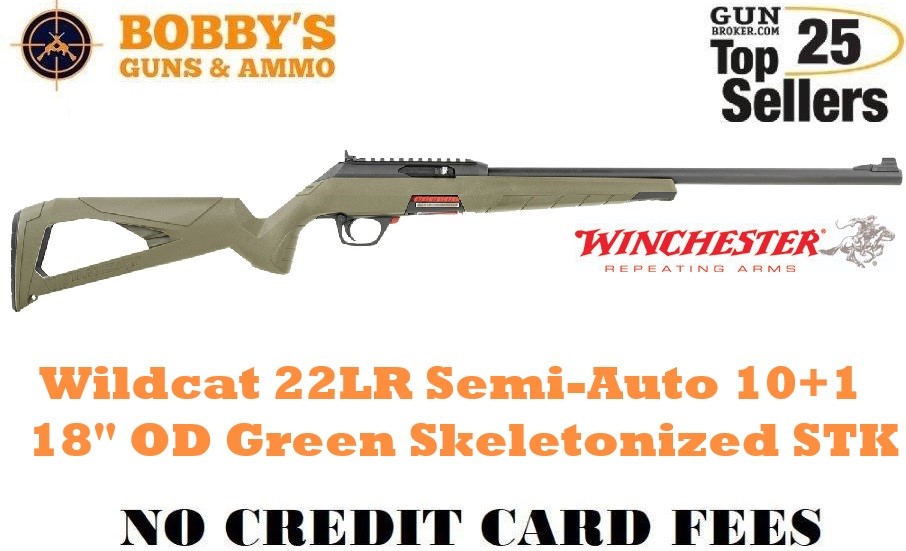Winchester Repeating Arms 521139102 Wildcat 22 LR 10+1 18" OD GREEN-img-0