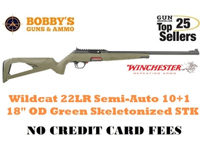 Winchester Repeating Arms 521139102 Wildcat 22 LR 10+1 18" OD GREEN