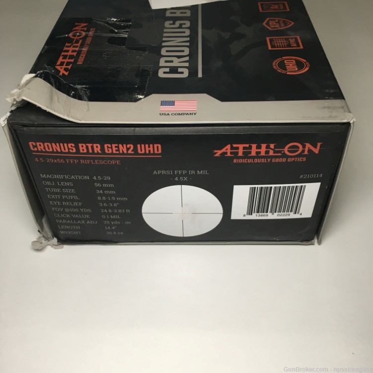 Athlon Cronus BTR Gen2 UHD Riflescope 4.5-29x56 FFP IR MIL-img-5