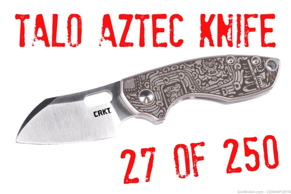 TALO Aztec Frame Lock Knife #27 OF 250 LIMITED EDITION-img-0