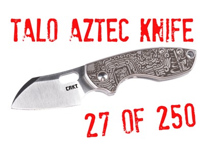 TALO Aztec Frame Lock Knife #27 OF 250 LIMITED EDITION