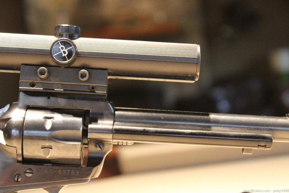 USED Ruger Super Single Six .22 LR Revolver SAO w/ Bushnell Phantom II 1971-img-9