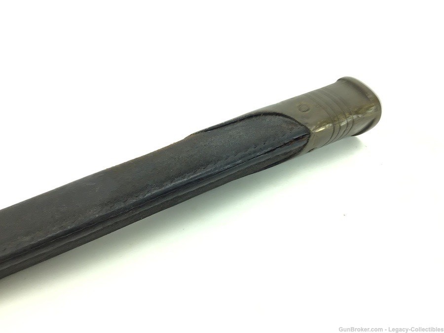 British Martini-Henry 1895 Socket Bayonet-Leather Scabbard-img-8