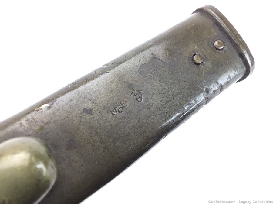 British Martini-Henry 1895 Socket Bayonet-Leather Scabbard-img-6