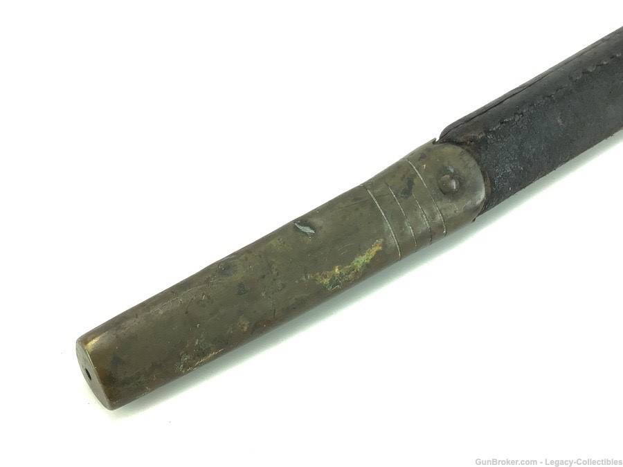 British Martini-Henry 1895 Socket Bayonet-Leather Scabbard-img-12