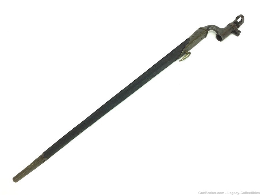 British Martini-Henry 1895 Socket Bayonet-Leather Scabbard-img-13