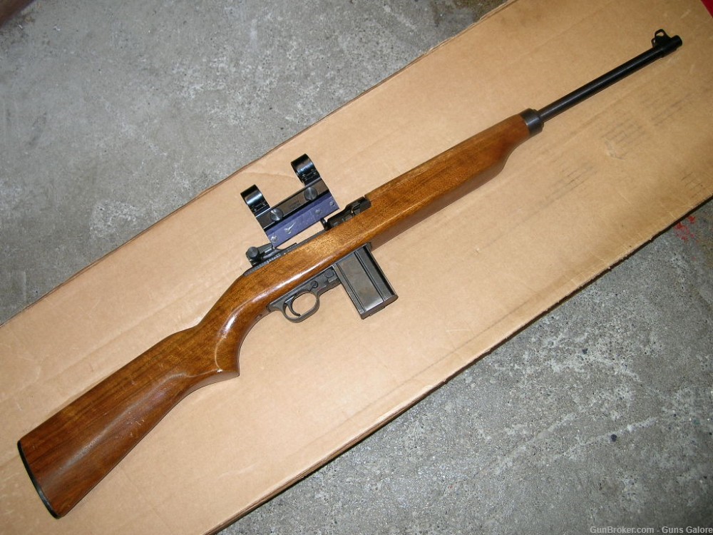 Universal M1 Carbine 30 caliber with scope mount cracked stock-img-0