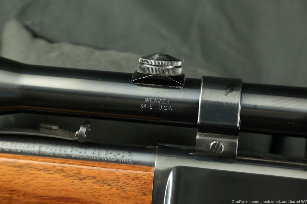 Winchester Model 9422 .22 Short Long LR Lever Action Rifle & Scope MFD 1976-img-28
