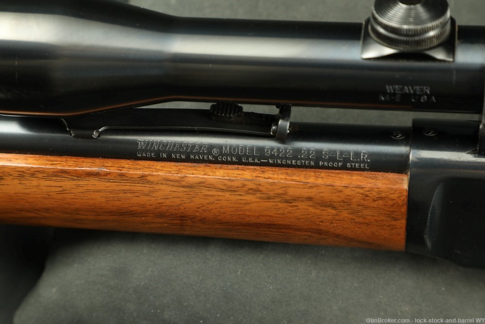 Winchester Model 9422 .22 Short Long LR Lever Action Rifle & Scope MFD 1976-img-29