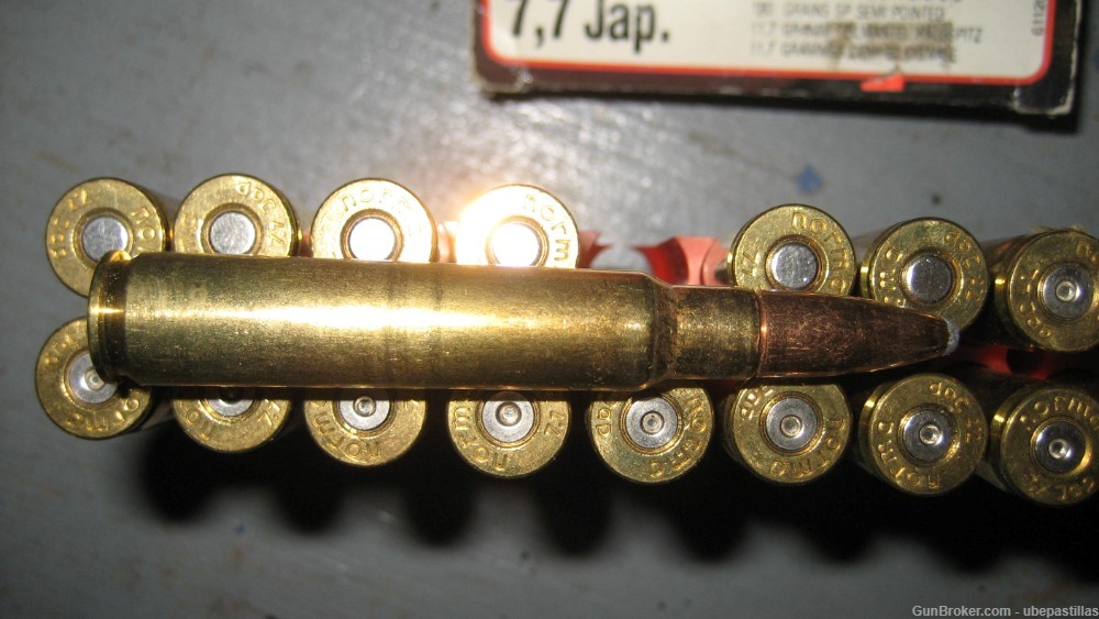 7.7 Arisaka Japanese Ammo and Brass Cases Norma 20 pieces-img-2