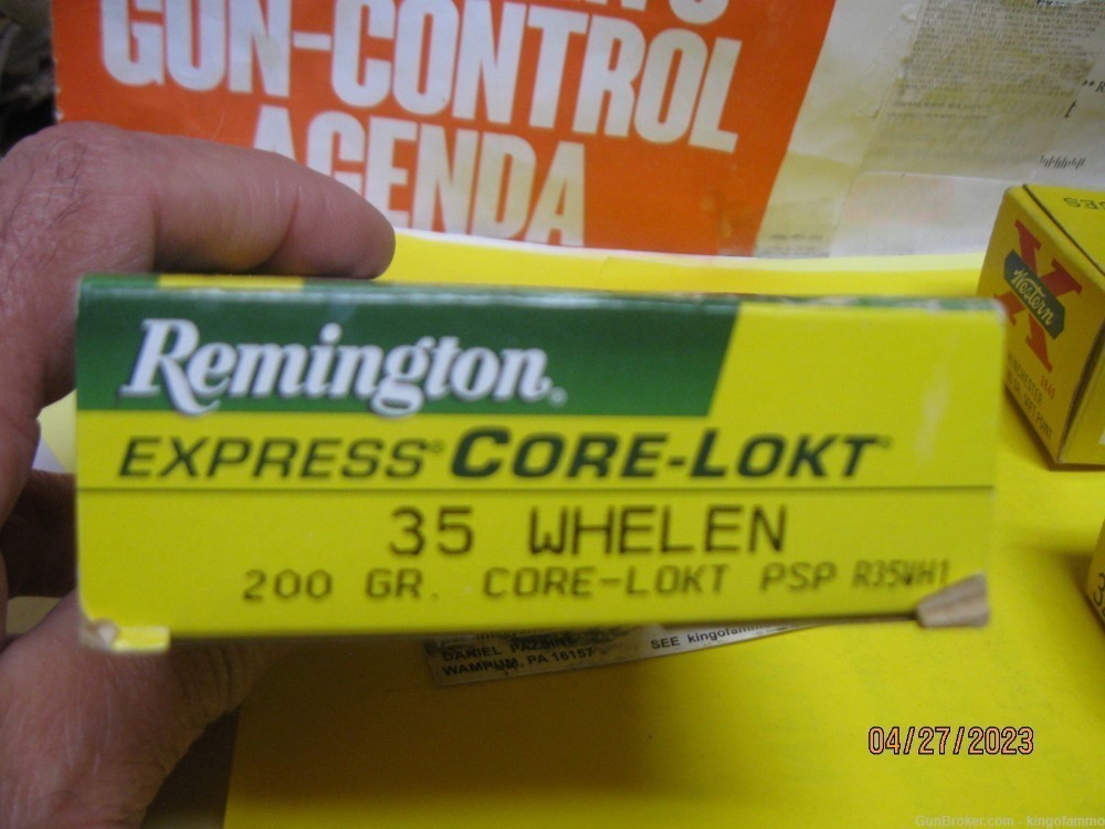 35 WHELEN Remington 20rds 200 gr PSP CoreLokt ; more & other cals available-img-1