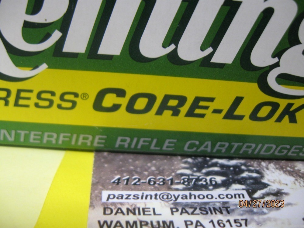 35 WHELEN Remington 20rds 200 gr PSP CoreLokt ; more & other cals available-img-3