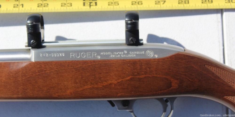Ruger 10-22 Stainless Walnut 22" $1 Start No Reserve-img-8