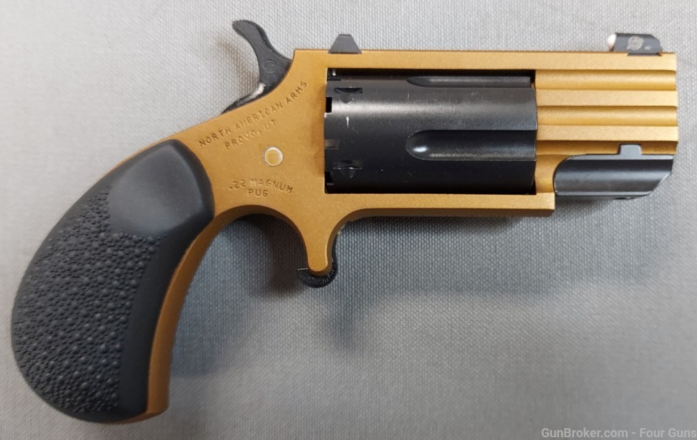 North American Arms PUG Custom Dusk Revolver 22 WMR 1" Barrel 5 Rd-img-1