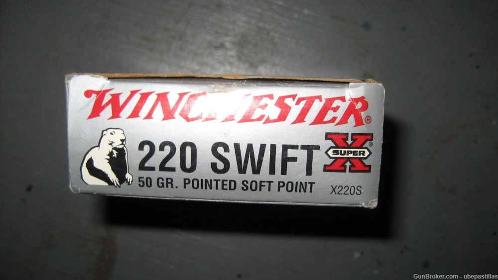 Winchester 220 Swift Ammo 20 rounds 50gr Soft Point-img-0