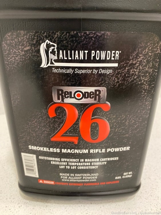 New 8 lbs Alliant Powder Reloader 26 RL26-img-2