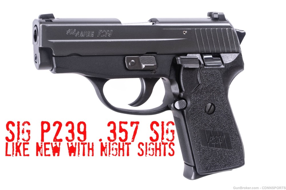 Sig Sauer P239 .357 Sig DA/SA Night Sights RARE Pistol -img-0