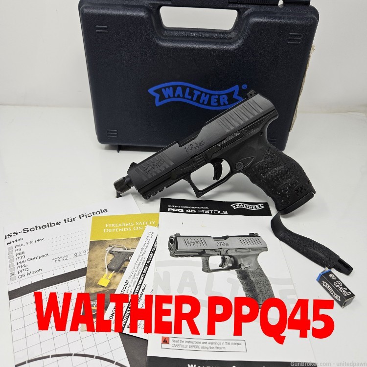 Walther PPQ45 45acp threaded barrel -img-27