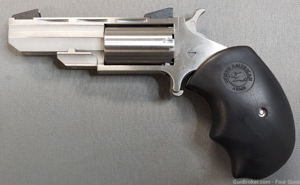 North American Arms Black Widow Revolver 22 LR 2" Barrel 5 Round-img-1
