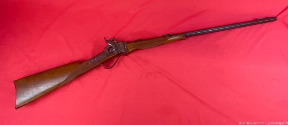 Pedersoli 1863 SHARPS Rifle Percussion 32 Inch Octagon 45 Cal Cap Ball -img-0