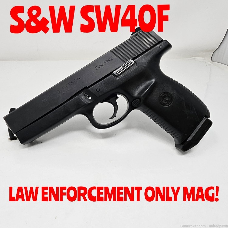 Smith and Wesson model SW40F 40sw pistol -img-0