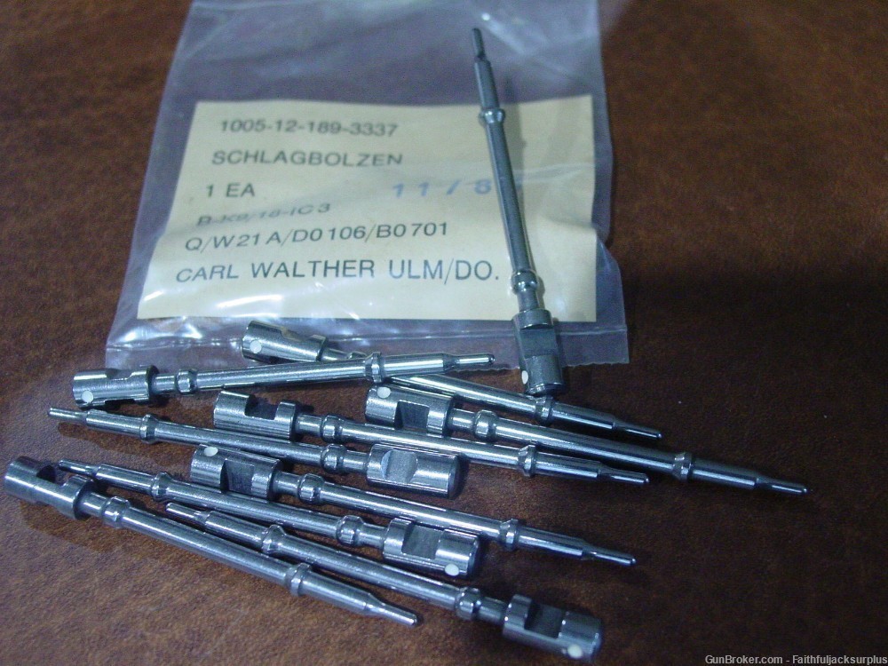 Walther P38 P1 Firing Pin Original German Made Walther NOS Parts Kit-img-0