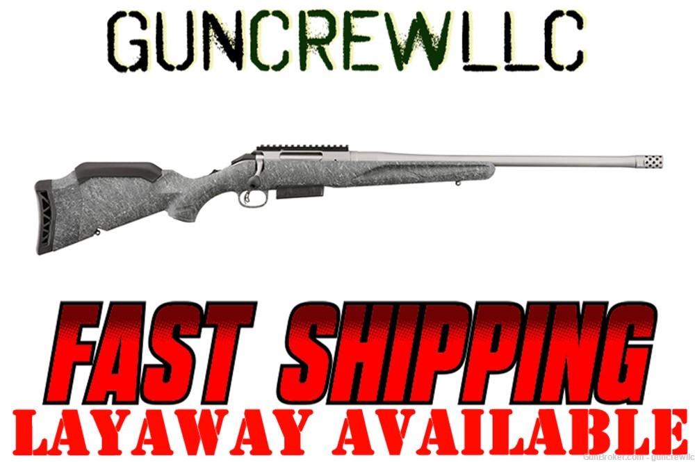 Ruger 46905 American Gen II 450 Bushmaster Splatter Gray TB 20" Layaway-img-0