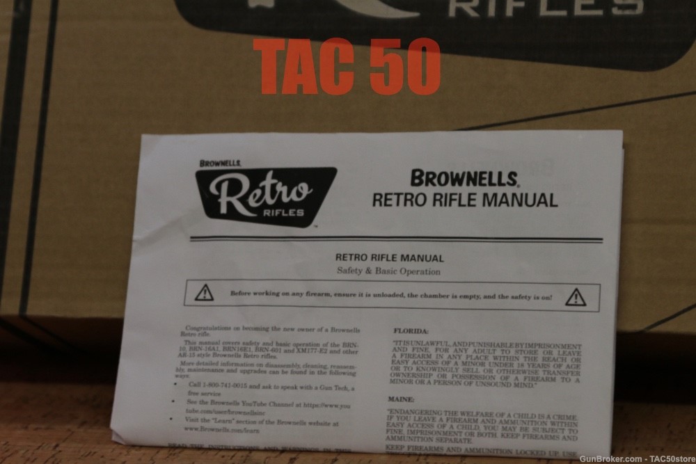 Brownells BRN-601 RETRO RIFLE 5.56 NATO COLLECTABLE DISCONTINUED RARE AR15-img-2