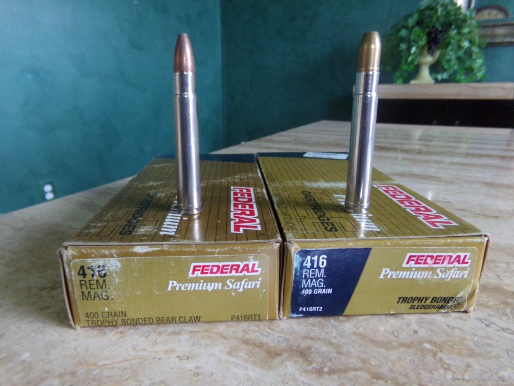 Federal Premium Safari  416 Rem mag 400 gr   P416RT1 P416RT2   40 rds-img-0