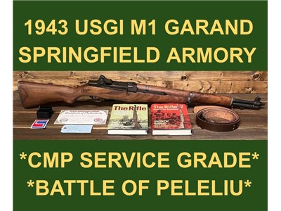 M1 GARAND 1943 SPRINGFIELD CMP SERVICE GRADE PERFECT BORE 0+/1+ AMAZING  