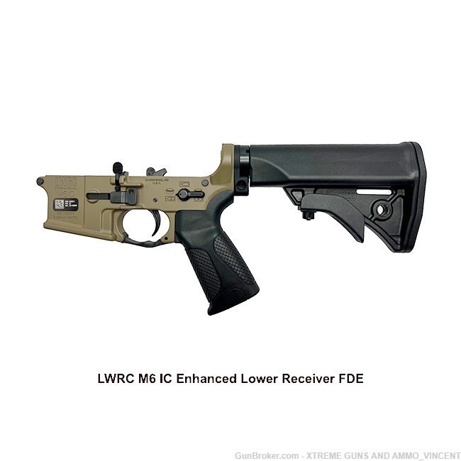 LWRC M6 IC ENHANCED AMBI LOWER RECEIVER FDE W/ GEISSELE SSA-E TRIGGER-img-0