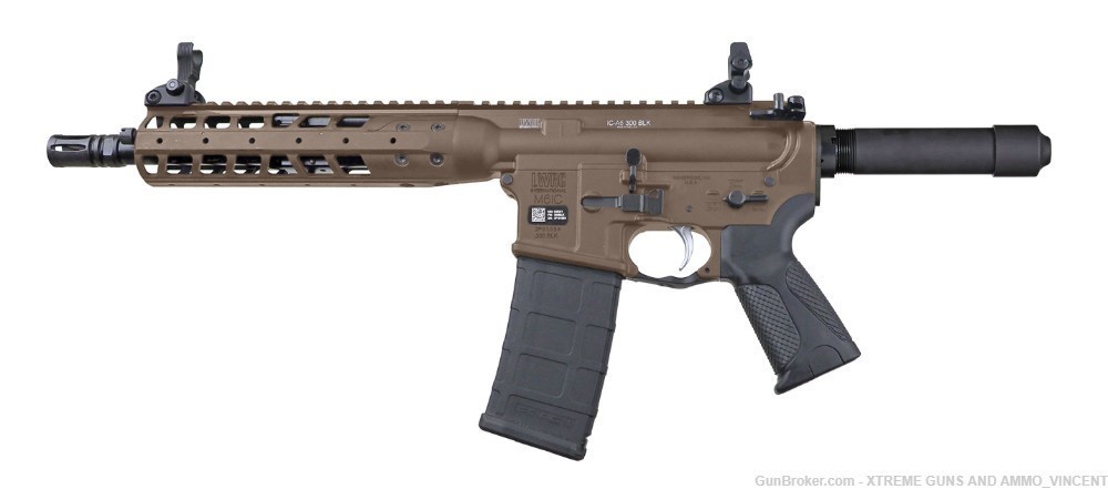 LWRC IC-A5 10.5" .300 BLACKOUT PISTOL PATRIOT BROWN-img-1