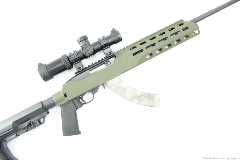 1022 Carbine with Olive Drab Cerakote JÄGER PMC "KONVERTER" CHASSIS-img-3