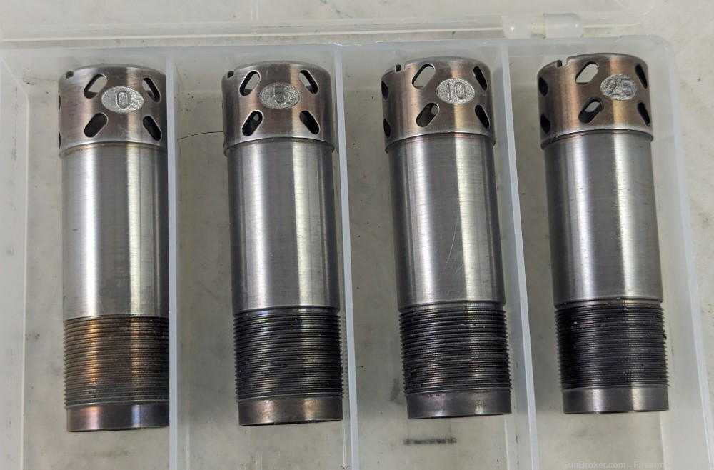 (4) Angle Porting 12ga Chokes for Remington 870 1100 11-87 Cylinder Skeet -img-0